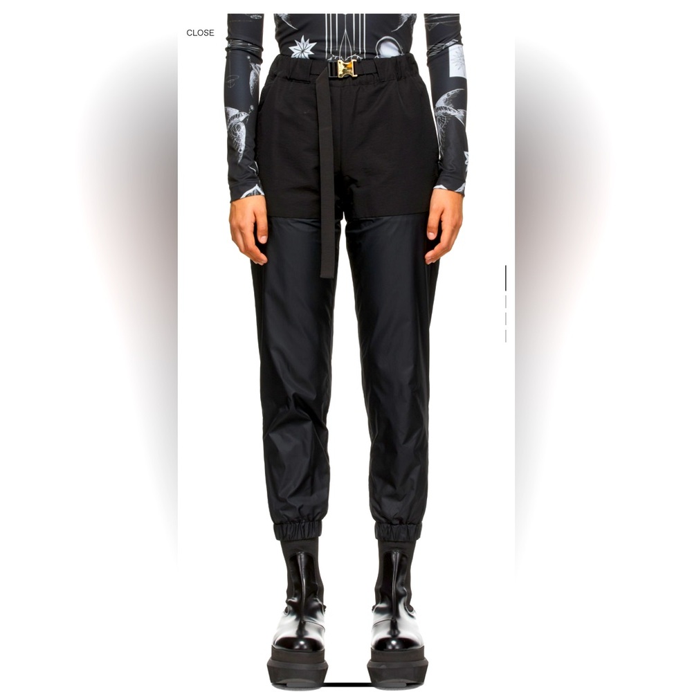 Sacai Black Track Pants for Women